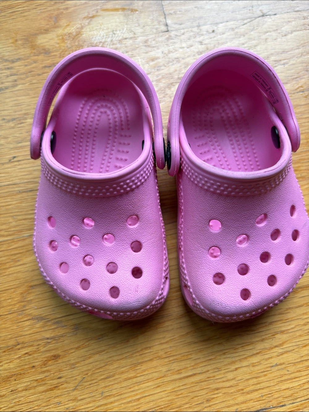 CROCS Kids Pink Classic Clog Sandals